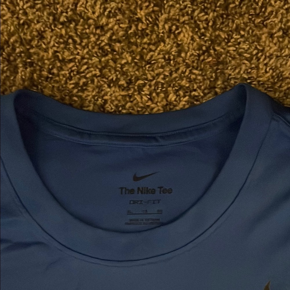 Nike Men's Royal Blue Dry Fit Short Sleeve Tee - Picture 4 of 7